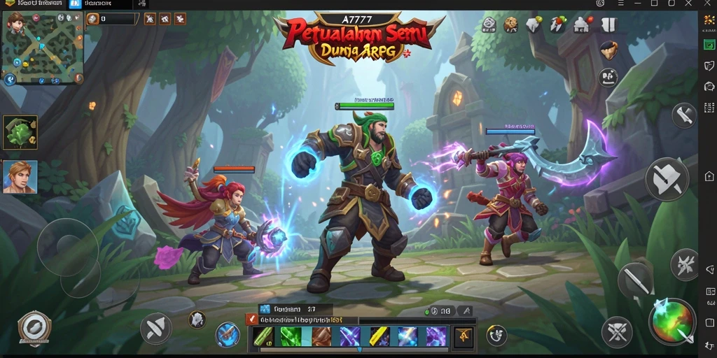 Tampilan permainan A7777 yang menakjubkan dalam mode ARPG.