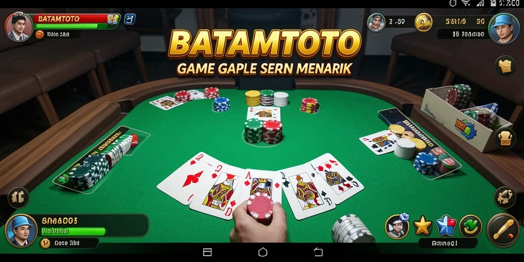 Screenshot gameplay BATAMTOTO yang menunjukkan keseruan permainan Gaple.