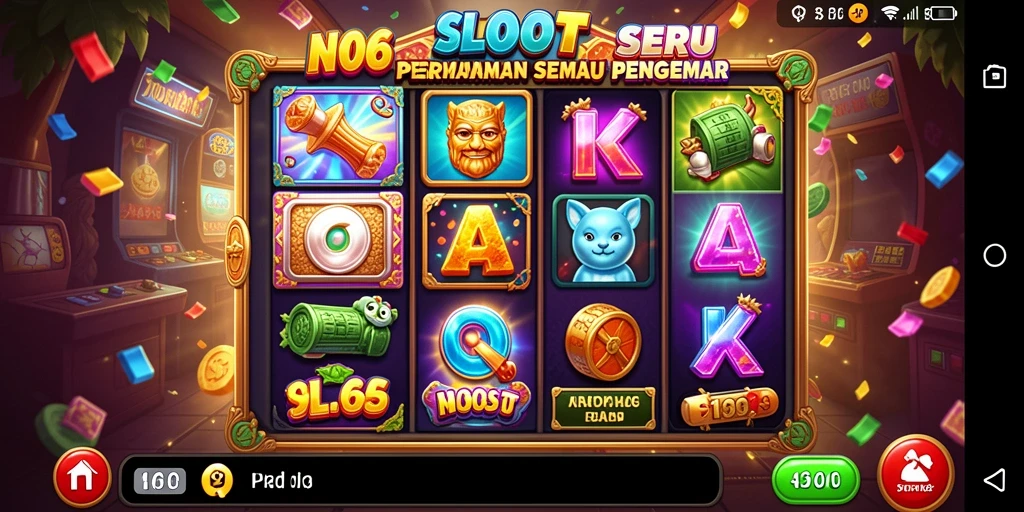 Screenshot gameplay N06 menampilkan serunya bermain Slot.