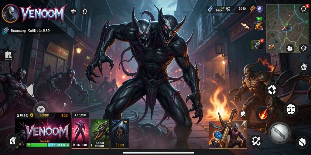 Tampilan antarmuka VENOM889 yang intuitif dan menarik.