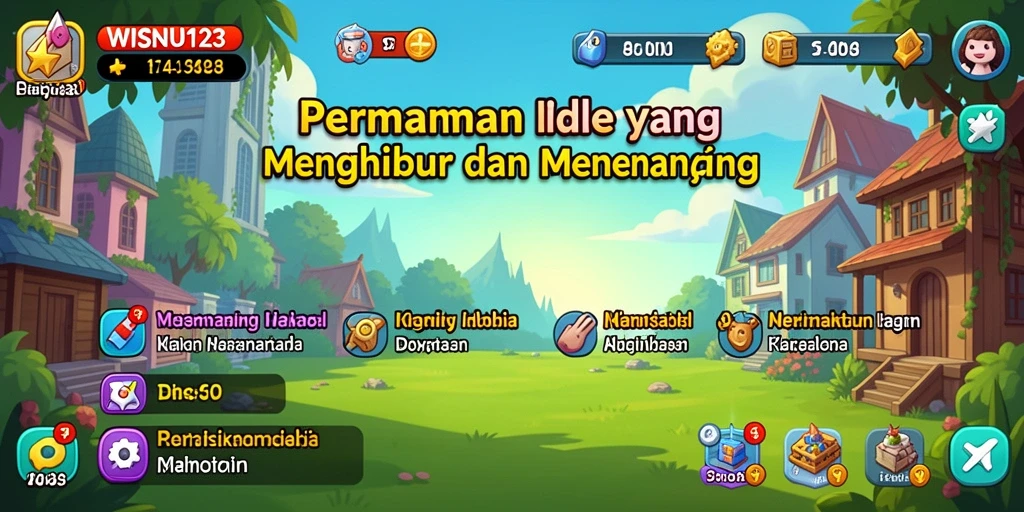 Tampilan gameplay Idle yang menarik dari WISNU123.